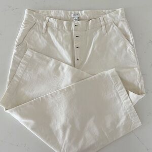 Like new J. Crew 24” inseam wide legs cotton twill pants 31